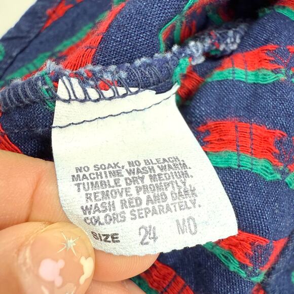 OshKosh Vintage Denim Floral Jumper Dress - Picture 8 of 11